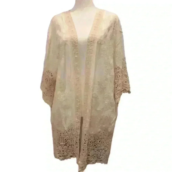 Boho Women’s Kimono Cardigan, robe, bohemian, resort style, Bikini Cover - Picture 1 of 6